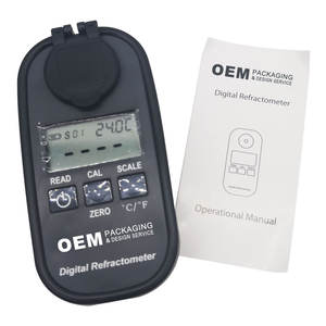 Índice refrativo 0-50% refratômetro <span class=keywords><strong>brix</strong></span>, refratômetro <span class=keywords><strong>digital</strong></span> de calibração para açúcar - Product Image 1