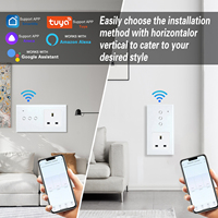 Interruptor de Pared Inteligente UBARO con WiFi, 3 Botones, Enchufe Europeo, Compatible con Tuya Smart Life, Pantalla Táctil de Vidrio Templado, Alexa y Google Home