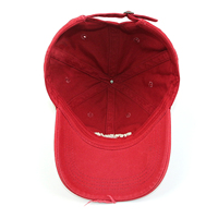 Casquette de baseball non structurée à 6 panneaux de haute qualité, broderie personnalisée, boucle métallique, chapeau de sport réglable