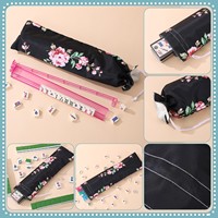 Sac de transport pliable pour Mahjong américain, sac fourre-tout de luxe moderne avec lettres imprimées, ensemble de Mahjong 3 pièces, sac de rangement grande capacité