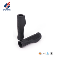Poignées de guidon de vélo de vélo vtt, poignées de guidon lisses en caoutchouc souple antidérapant, poignée de poignée, extrémité de barre de verrouillage G324