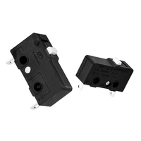 Interrupteur à bouton-poussoir électronique à 3 broches pour fauteuil de massage KW12 en plastique, indice de protection IP67, mini micro limite