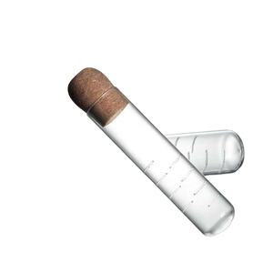 कॉर्क ग्लास की बोतल पारदर्शी चाय के स्टनर मिनी खाली बोतल चाय इंफ्यूज़र ट्यूब ब्रूइंग टेस्ट ट्यूब - Product Image 5