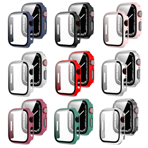 Cover per Smartwatch, Guscio Protettivo in PC + Pellicola Temperata 38/40/41/42/44/45mm, Custodia per <span class=keywords><strong>Apple</strong></span> <span class=keywords><strong>Watch</strong></span> Serie 8 <span class=keywords><strong>7</strong></span> - Product Image 2