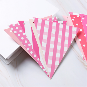 Venta al por mayor de papel de color banderín de Día de los niños de vacaciones Cadena de imprimir bandera fiesta de <span class=keywords><strong>cumpleaños</strong></span> decorar el banner - Product Image 3