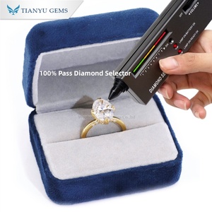 Tianyu personalizado S925 14K 18K compromiso de boda Moissanite anillo de diamantes para mujeres declaración de promesa - Product Image 3