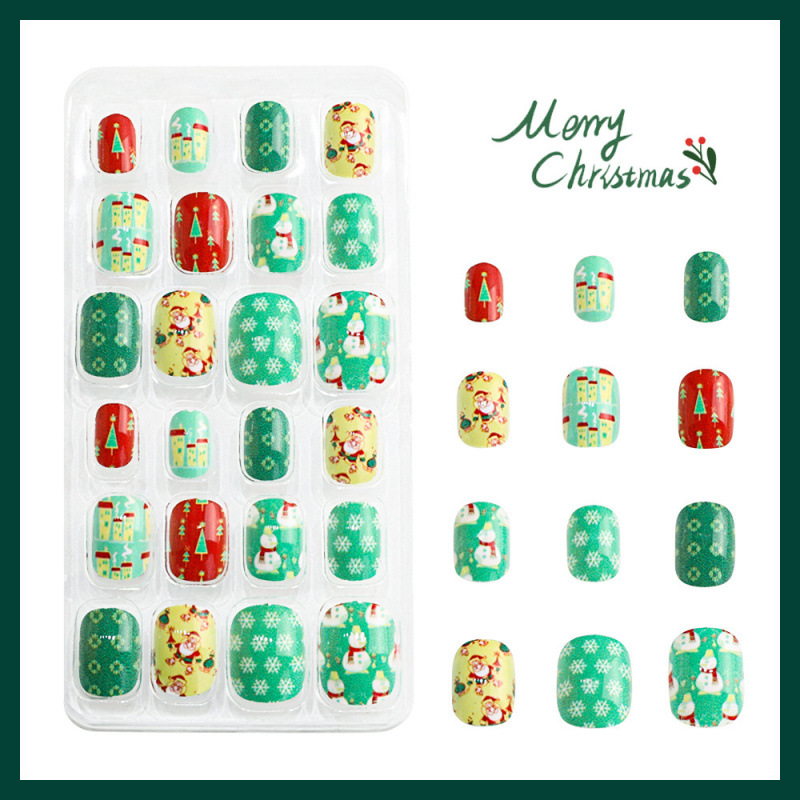 kids christmas nail extensions