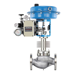 Válvula de Control Neumática de Diafragma de Acero Inoxidable 304 con Brida DN100, Tipo de Disipación de Calor, de Una Sola Vía - Product Image 3