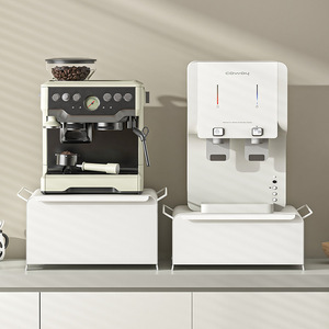 Scaffale portaoggetti in metallo giapponese per macchina da caffè, porta tazze estraibile impilabile da tavolo, mobiletto da bancone bar - Product Image 2