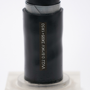 3-Phasen-PVC-isoliertes PVC-Mantelkabel mit Stahlbandarmierung, Kupferleiter, <span class=keywords><strong>VV</strong></span> 0,6/1 <span class=keywords><strong>kV</strong></span>, 3C+2 - Product Image 1