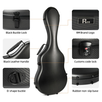 Aether Air karbon 4/4 gitar klasik, casing portabel serat karbon ringan