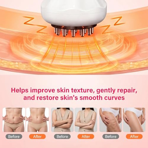 Appareil de massage corporel électrique sans fil Guasha, brosse à micro-courant pulsé, chaleur et vibrations, anti-cellulite, masseur abdominal - Product Image 3