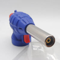 Mini chalumeau de cuisine et de soudage en acier inoxydable au butane, allumage électronique, flamme réglable 1000-1300°F, chalumeau pour crème brûlée