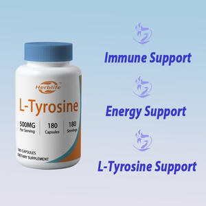 OEM/ODM L-Tirosina 500mg, 180 Cápsulas - Sin Gluten y Sin OMG, Apoyo para el Estado de Ánimo, Venta Caliente - Product Image 3
