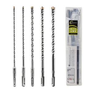 <span class=keywords><strong>Foret</strong></span> SDS Plus à tête cruciforme 5/6/8/10/12 mm * 160 mm, <span class=keywords><strong>4</strong></span> cannelures, en alliage, pour marteau perforateur électrique, pour percer la maçonnerie, le béton, la pierre, le mur - Product Image 1