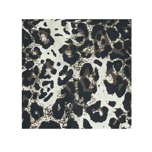 leopard print denim fabric 280gsm 10*7 camouflage printed denim fabric 100% Cotton printed jean fabric