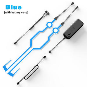 Bande lumineuse pour casque, <span class=keywords><strong>autocollant</strong></span> lumineux LED, lumineux dans le noir, étanche, panneau EL <span class=keywords><strong>clignotant</strong></span> pour casque - Product Image 3