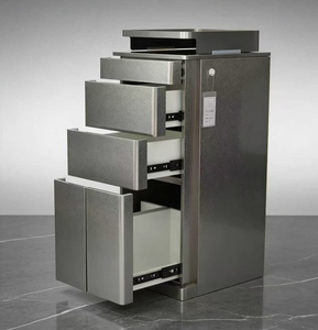 Modern Multi Layer Storage <b>Tool</b> Cabinet Hair Salon Specific Stainless Steel Drawer Cart Ironing Dyeing Table Beauty Storage Rack - Product Image 3