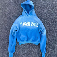 Hoodie Pria Custom Gradient, Model Baggy Oversize, Puff Print Vintage, Warna Pudar, Bahan Tebal, Streetwear, Hoodie Kasual Premium