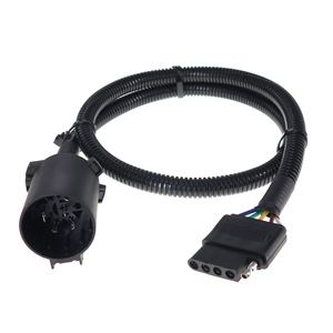 Arnés de cableado para remolque de 5 pines y 36 pulgadas con conector de 7 pines para remolques de estilo americano, aislado con PVC, clasificación IP65 - Product Image 1