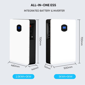 แบตเตอรี่ LiFePO4 แบบติดผนังเชิงพาณิชย์ 5KW 10KWh ระบบกักเก็บพลังงานไฮบริดกริด MPPT ระบายความร้อนด้วยอากาศ IP54 - Product Image 4