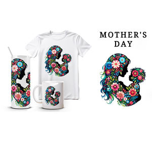 Camiseta personalizada <span class=keywords><strong>Tazas</strong></span> de cerámica Regalos del Día de la madre Niño Silueta Vaso Taza Envoltura Sublimación Juego de regalo de negocios <span class=keywords><strong>para</strong></span> Corporación - Product Image 6