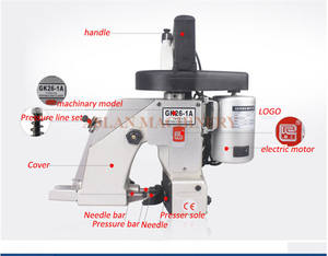 स्वचालित इलेक्ट्रिक सैक सिलाई मशीन/राग बैगिंग बैलर/चावल बैग सीलिंग मशीन - Product Image 2