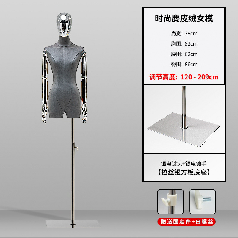 Piastra quadrata in argento trafilato grigio-argento testa in argento a mano