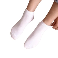 Chaussettes habillées en fibre de bambou pour femmes, personnalisables avec logo, respirantes, antibactériennes, style preppy, pour uniforme professionnel, vente en gros, en vrac