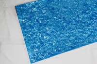 Feuille de plastique en cellulose bleu ciel personnalisée à motif de perle de coquille de 0.17 à 5mm d'épaisseur