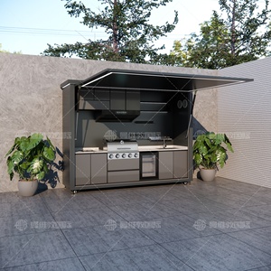 Carrito <span class=keywords><strong>de</strong></span> Cocina Portátil para Exteriores <span class=keywords><strong>de</strong></span> Acero Inoxidable con Parrilla, Fregadero y Almacenamiento para Campamentos, Eventos en el Patio y <span class=keywords><strong>Catering</strong></span> - Product Image 2