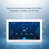 Beli pabrik layar besar pengontrol sistem ventilasi pemulihan panas CO2 PM2.5 sensor VOC WIFI RS485 pengontrol rumah pintar