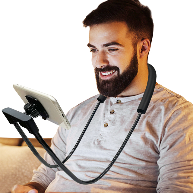 Premium 360° Flexible Long Arm Phone Holder - Adjustable Lazy Neck Bracket Stand for Mobile Phone, Universal Clip Mount for Bed
