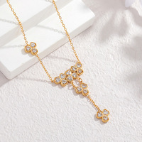 Parure de bijoux Zhongzhe pour femme : collier pendentif cœur, boucles d'oreilles et bague en acier inoxydable plaqué or 18 carats, étanche et anti-ternissement