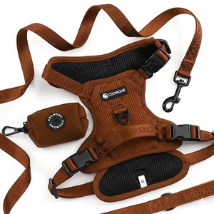 <span class=keywords><strong>Harness</strong></span> Anjing Korduroi Kustom Mewah <span class=keywords><strong>Harness</strong></span> Hewan Peliharaan yang Dapat Disesuaikan Set <span class=keywords><strong>Harness</strong></span> Anjing Set Kalung dan Tali Anjing - Product Image 3