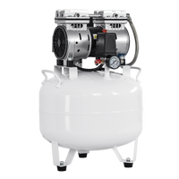 Compresseur d'air portable silencieux sans huile pour clinique dentaire, équipement professionnel, capacité 32L
