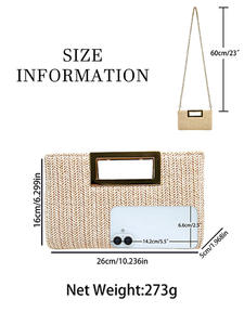 กระเป๋าถือหนังแท้แบบมีซิป สายสะพายถอดได้ สไตล์วันหยุด ความจุ 1-1.9 ลิตร สำหรับทุกเพศ - Product Image 5