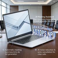 Ordinateur portable AI 14 / 15,6 pouces Intel Ultra 7 2.8K OLED, longue autonomie, compatible Copilot+, idéal pour les professionnels et les administrations