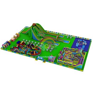 0.55mm PVC Commercial <b>Inflatable</b> Amusement Park Indoor Outdoor Customizable With Repair Kit Included For Events - Product Image 3