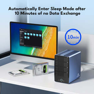 Boîtier de stockage <span class=keywords><strong>externe</strong></span> en aluminium <span class=keywords><strong>Thunderbolt</strong></span> 4 40 Gbit/s à 6 baies pour SSD/HDD, 136 To, M.<span class=keywords><strong>2</strong></span> NVMe SATA <span class=keywords><strong>2</strong></span>,5/3,5 pouces, 8K*60Hz DP - Product Image 5