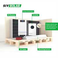 Système solaire hybride monophasé 120V 240V 12KW 12000W, kit de solution personnalisée directe usine pour stockage d'énergie, norme américaine