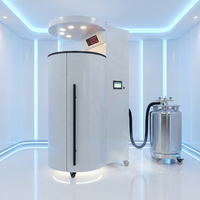 Cabine de cryothérapie pour la gestion de traitements esthétiques et corporels, localisés et corporels complets