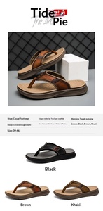 NUOVI Modelli di <span class=keywords><strong>Infradito</strong></span> <span class=keywords><strong>Ortopediche</strong></span> da Uomo Taglia Grande 44 Suola Spessa in Vera Pelle Suola Esterna in EVA Per Tutte le Stagioni Prezzo Basso Fabbrica di Guangzhou - Product Image 4