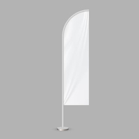 Drapeau publicitaire extérieur de haute qualité en aluminium personnalisé, imprimé en sublimation couleur sur polyester, pour publicité routière