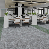 Pp 50x50 Carreau de moquette de bureau commercial Carreaux de moquette modulaires en PVC pour bureau commercial Usine OEM