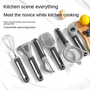 Juego de 7 Utensilios de Cocina Multifuncionales: Pelador, Rallador, Batidor, Accesorios Inteligentes para Frutas y Verduras - Product Image 3