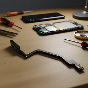 Cavo flessibile per alimentazione e sensore di impronte digitali per Redmi Note 9 Pro, nero - Product Image 3