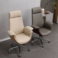 Fauteuil de bureau ergonomique moderne neuf en gros, dossier haut, réglable, base en acier inoxydable, mobilier de salon