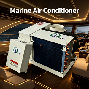 Unidad de <span class=keywords><strong>Aire</strong></span> <span class=keywords><strong>Acondicionado</strong></span> Marina Compacta Automática de 8000-9000 BTU, Sin Inversor, R410A, Fácil Instalación, para Cabina de Barco - Product Image 1