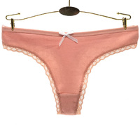 Culotte string Sexy en coton pour femmes, sous-vêtements, string, Lingerie, taille basse pour dames